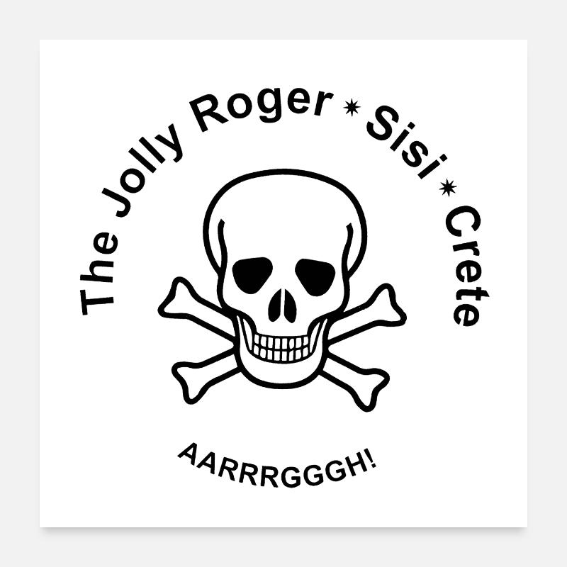 Le Jolly Roger, Sissi, Crète Poster 60 x 60 cm