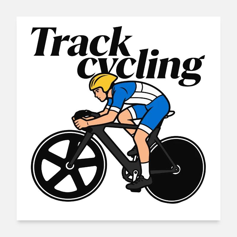 Track bikes Poster 24" x 24" (60x60 cm)