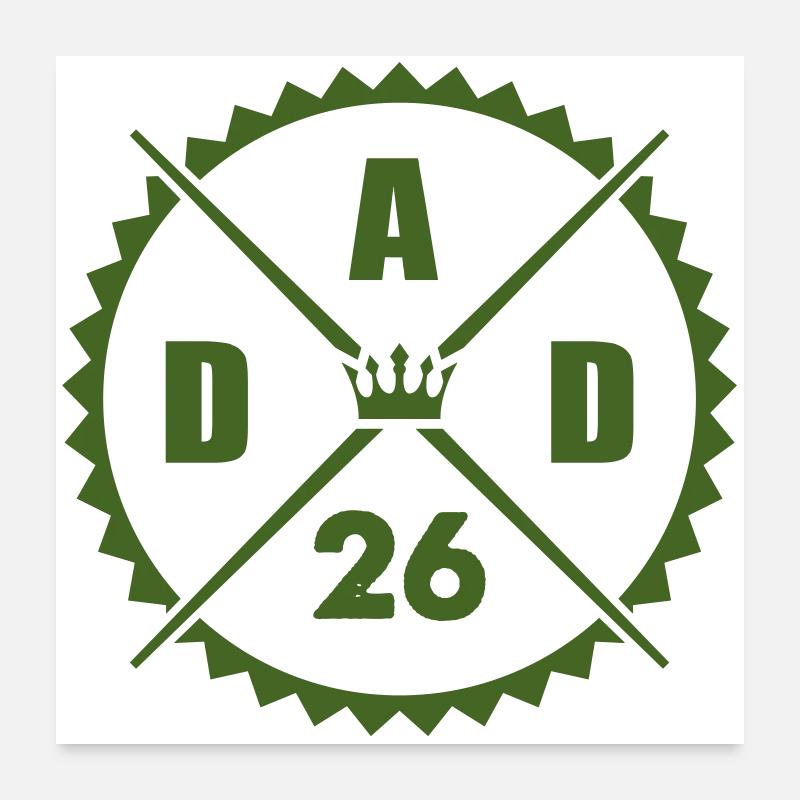 dad_26 Poster 60 x 60 cm