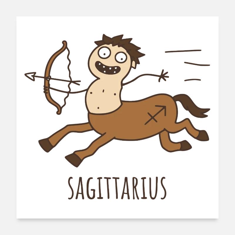 Sagittarius Horoscope Doodle Poster 24" x 24" (60x60 cm)