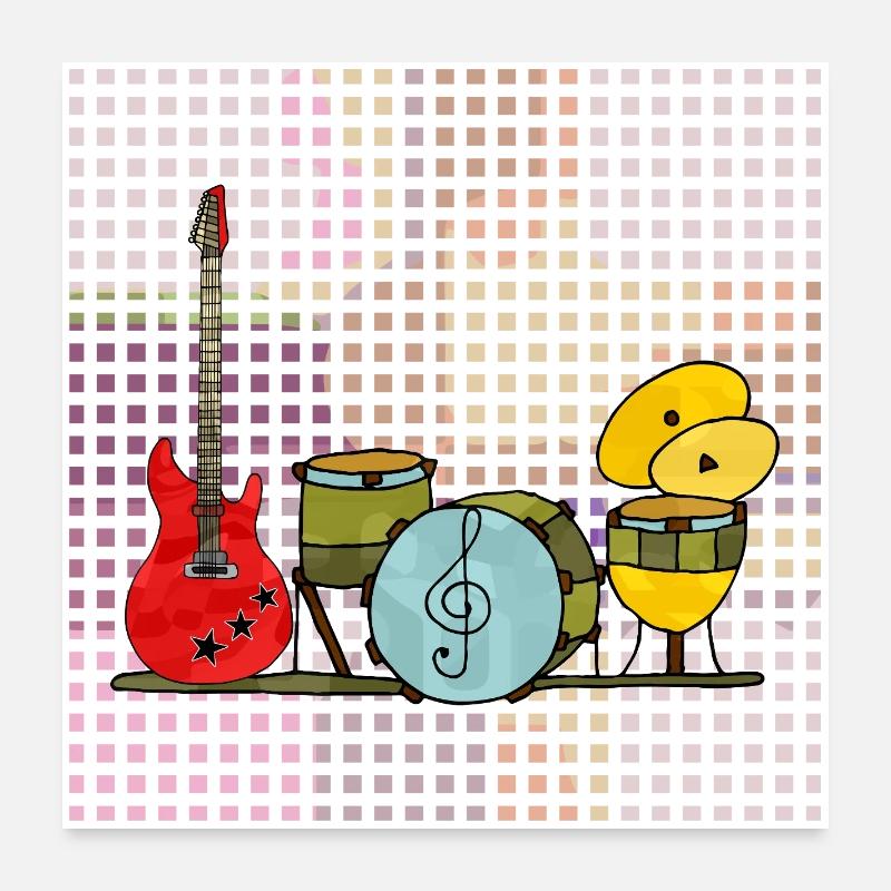Musical instruments Poster 24" x 24" (60x60 cm)