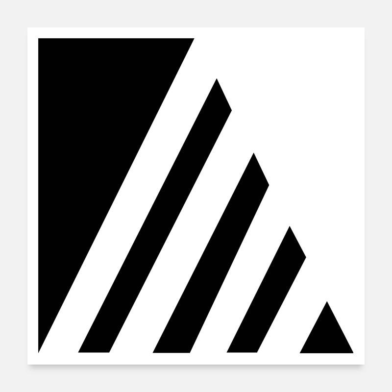 Stylish strokes Poster 24" x 24" (60x60 cm)