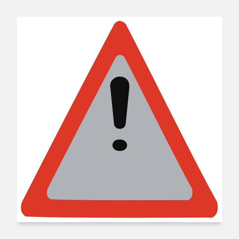 caution caution Poster 24" x 24" (60x60 cm)
