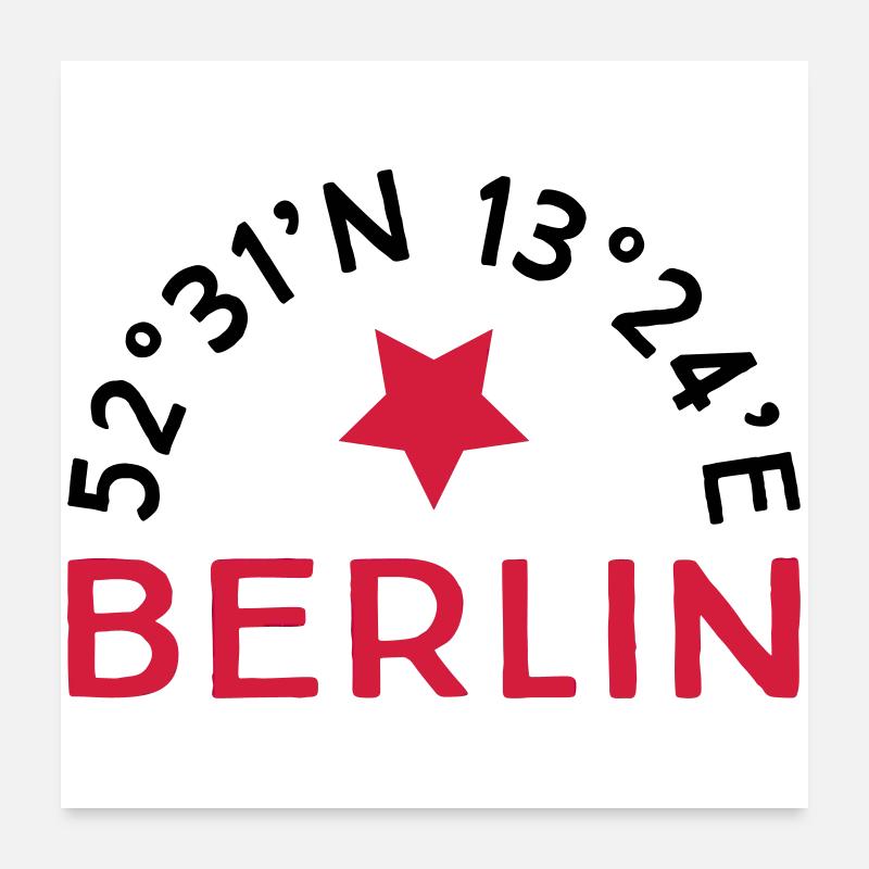 Berlin Poster 60x60 cm