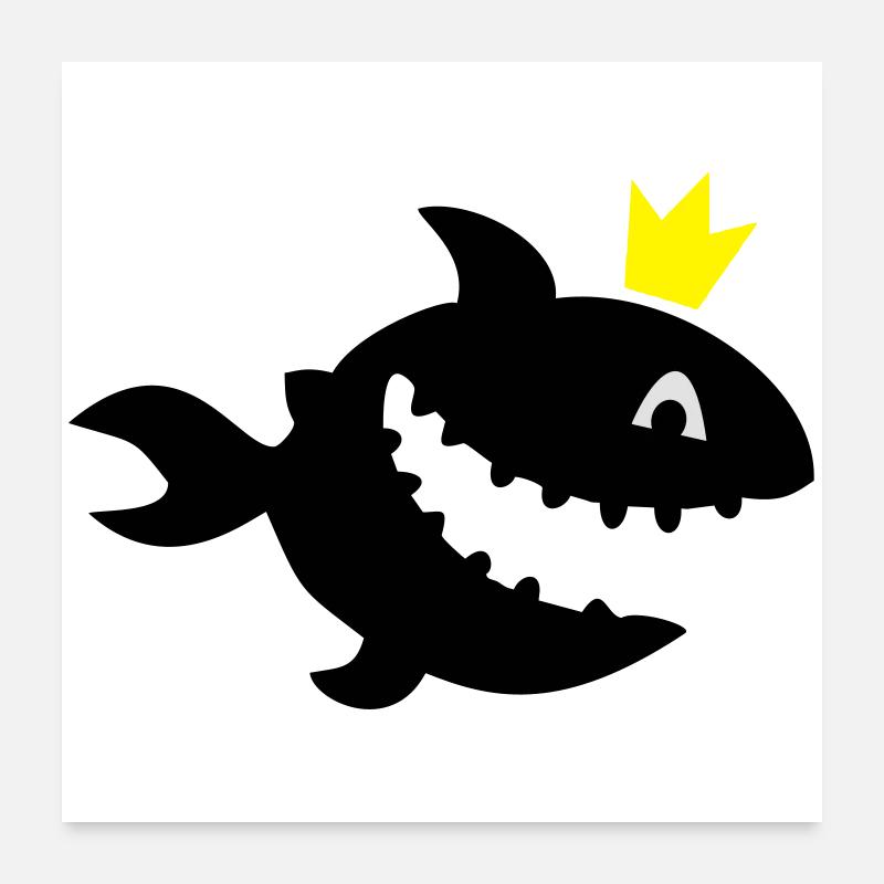 requin Poster 60 x 60 cm