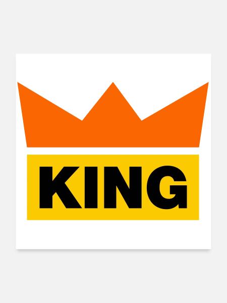 King / 3 Colours - Poster 24" x 24" (60x60 cm) - white - Front