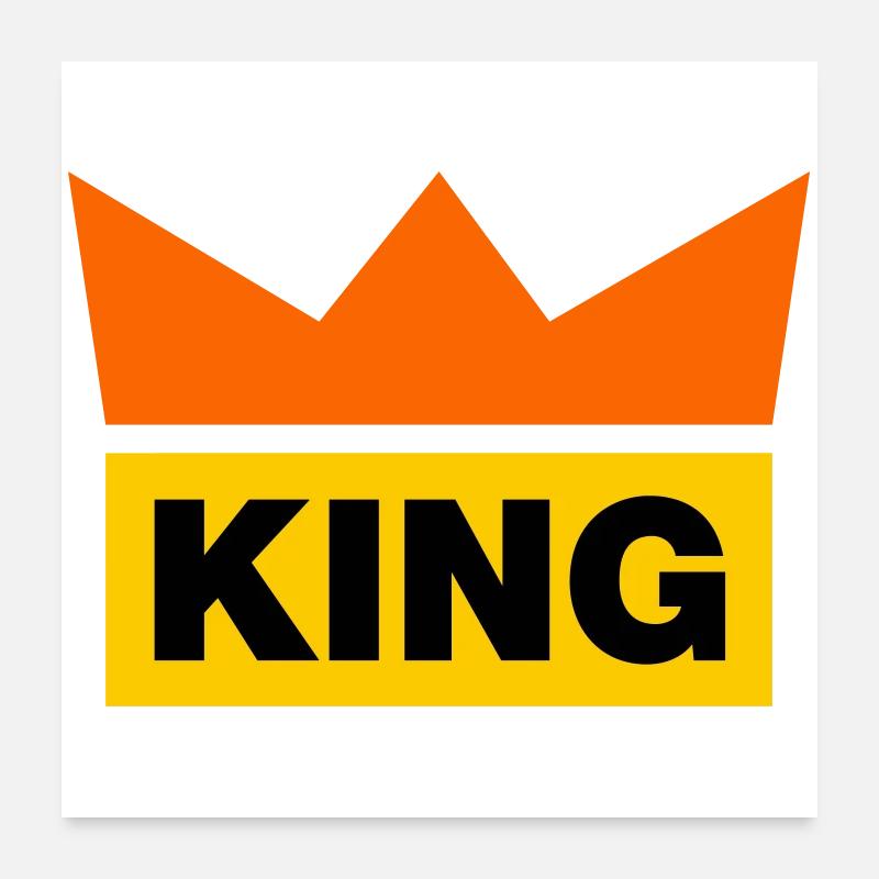 King / 3 Farben Poster 60x60 cm