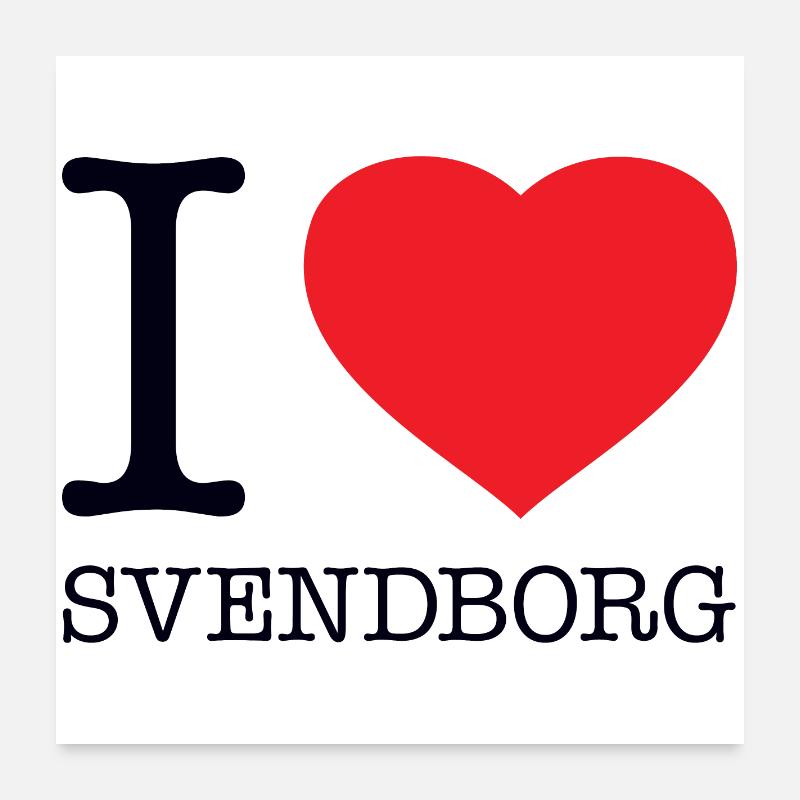 J’ADORE SVENDBORG Poster 60 x 60 cm