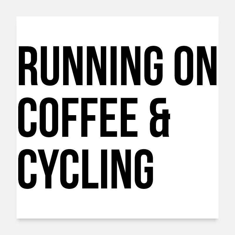 Radfahren Poster 60x60 cm