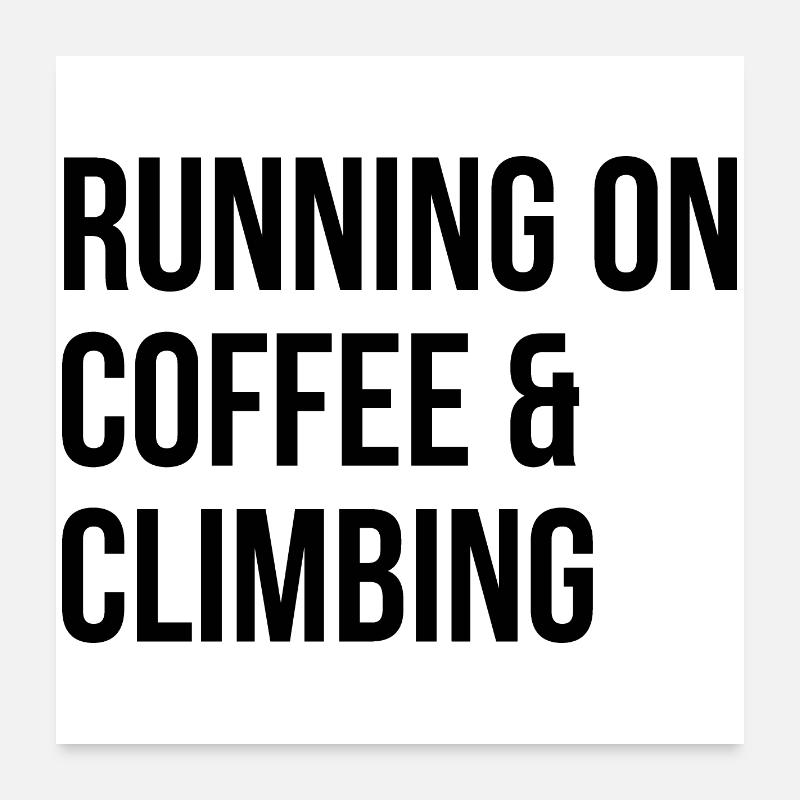 Climbing Poster 24" x 24" (60x60 cm)