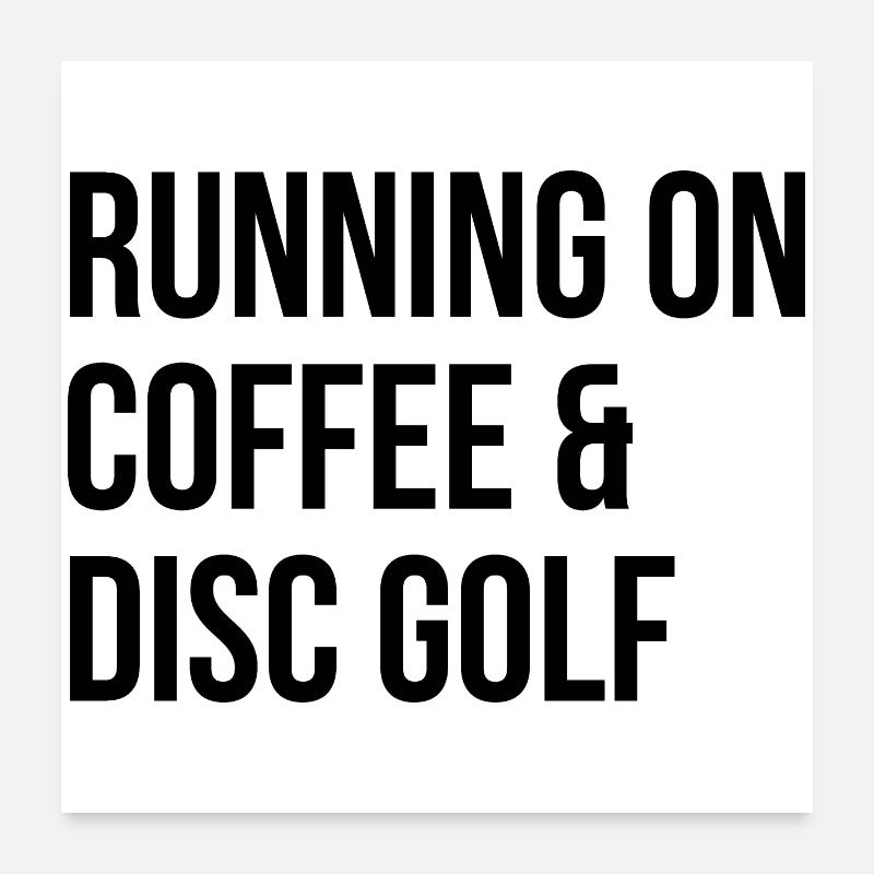 Discgolf Poster 60x60 cm