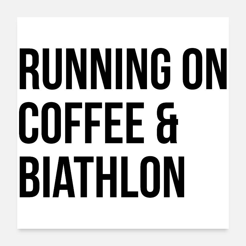 Biathlon Poster 60x60 cm