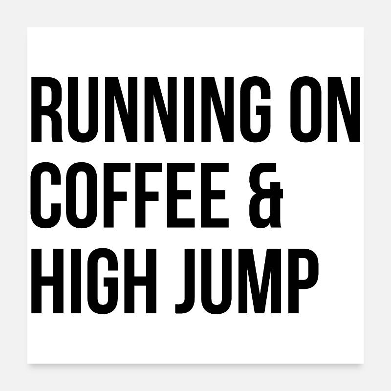 High Jump Poster 24" x 24" (60x60 cm)