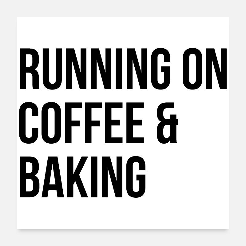 Backen Poster 60x60 cm