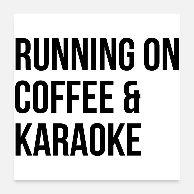 Karaoke Poster 60x60 cm