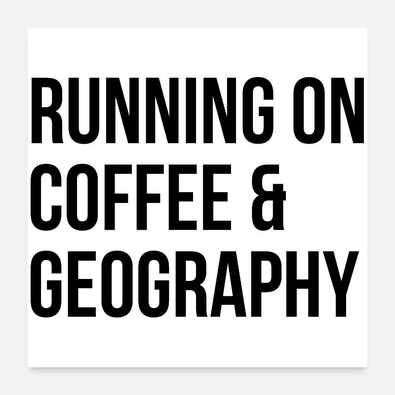 Geography Poster 24" x 24" (60x60 cm)