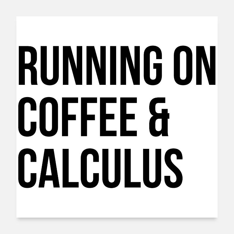 Calculus Poster 24" x 24" (60x60 cm)
