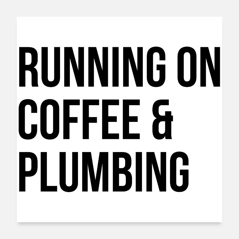 Klempner Poster 60x60 cm