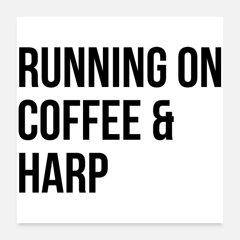Harfe Poster 60x60 cm