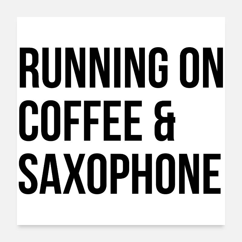 saxophone Poster 60 x 60 cm