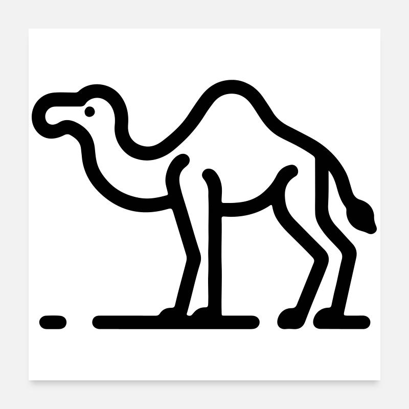 Camel Poster 24" x 24" (60x60 cm)
