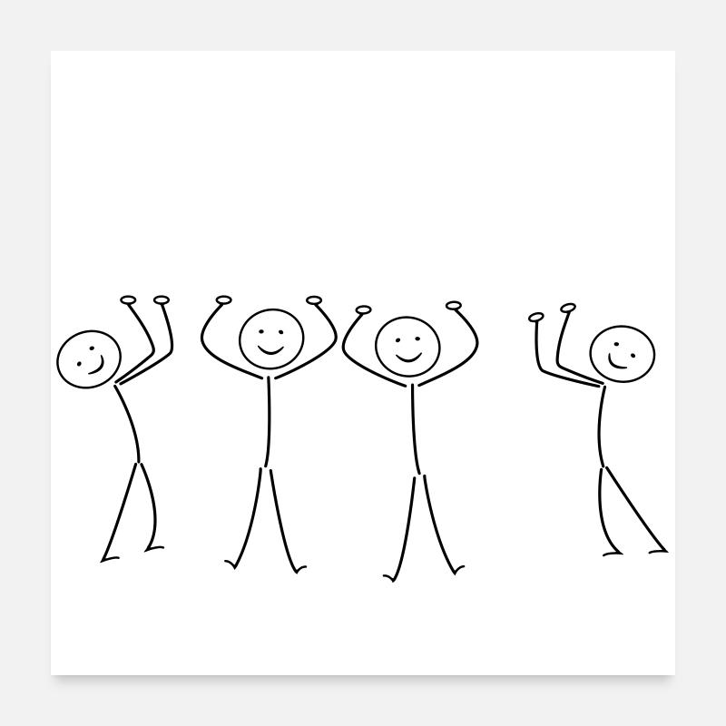 Team Poster 60x60 cm