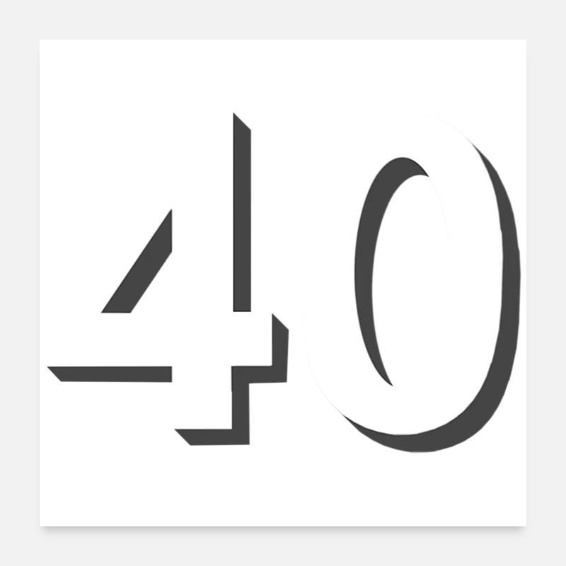 40 hell, feiern Poster 60x60 cm