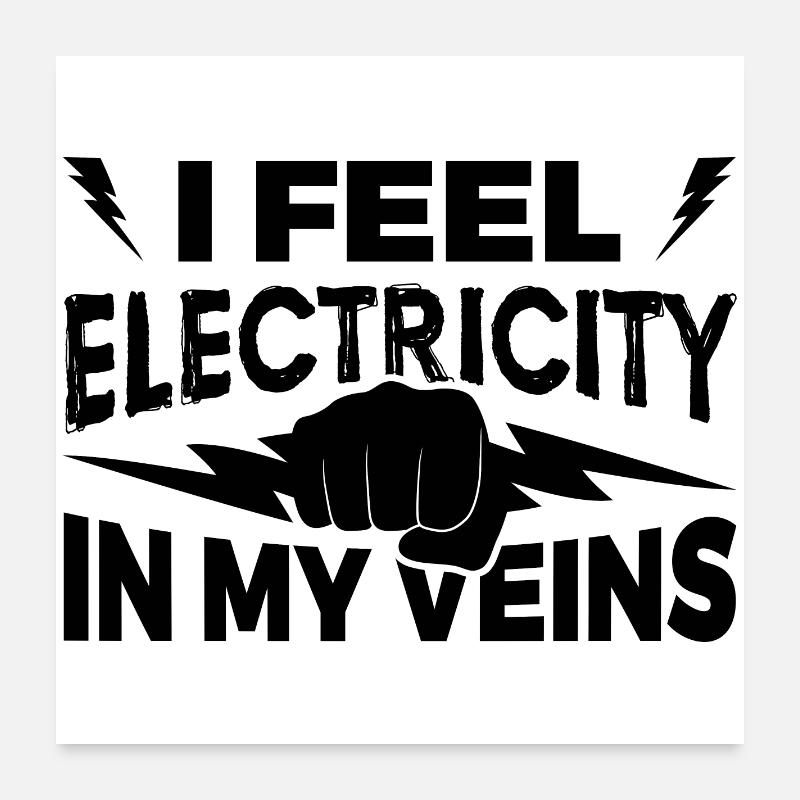Elektrotechniker Poster 60x60 cm