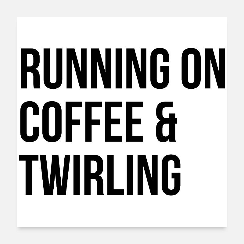 Twirling Poster 24" x 24" (60x60 cm)