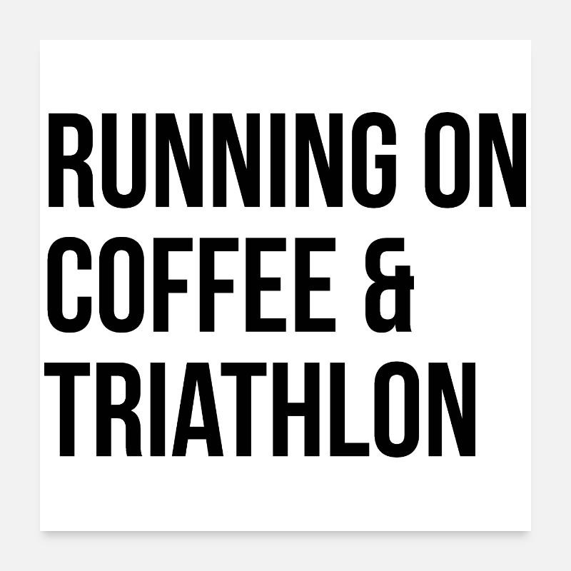Triathlon Poster 60x60 cm