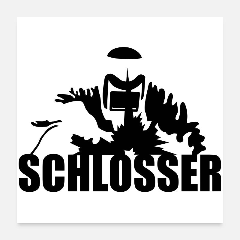 Schlosser Poster 60x60 cm