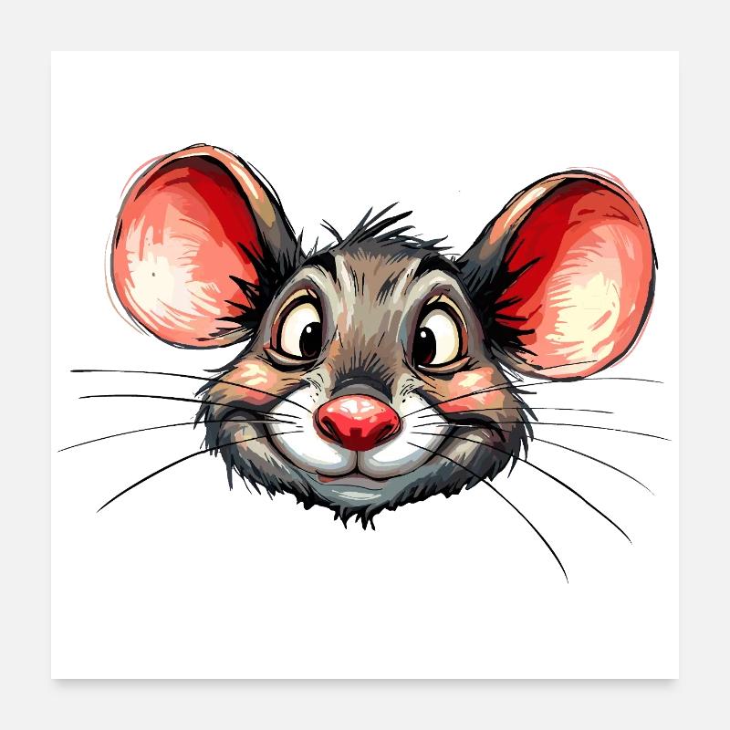 souris Poster 60 x 60 cm