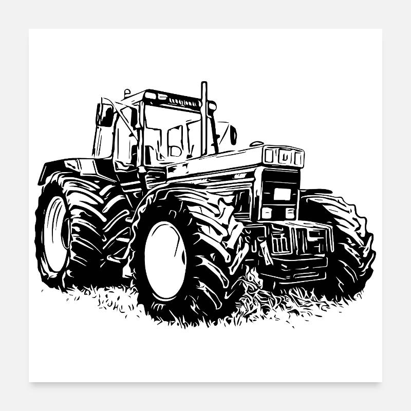 Âme de la ferme d’acier Poster 60 x 60 cm