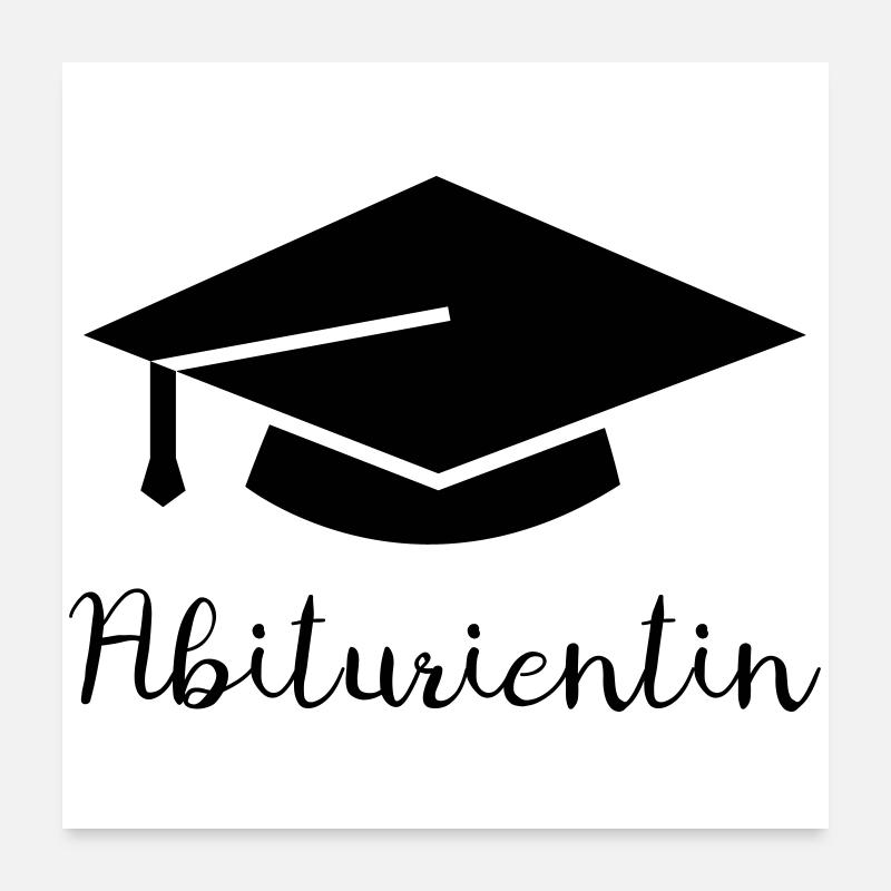 Diplômé du secondaire Poster 60 x 60 cm