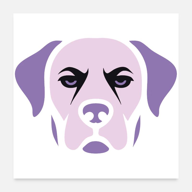 Labrador; Dog head Poster 24" x 24" (60x60 cm)