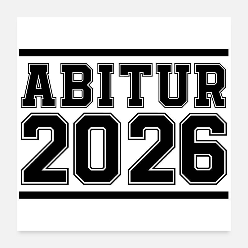 Abitur 2026 Abschlussfeier Poster 60x60 cm