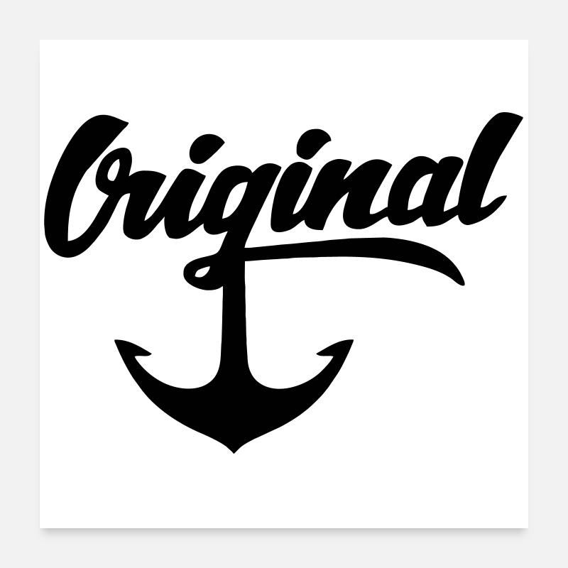 Anker Poster 60x60 cm