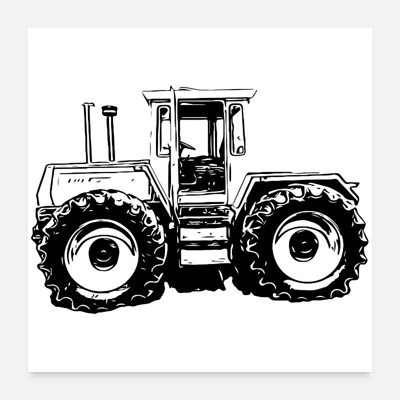 Rural Power Machine Poster 60x60 cm