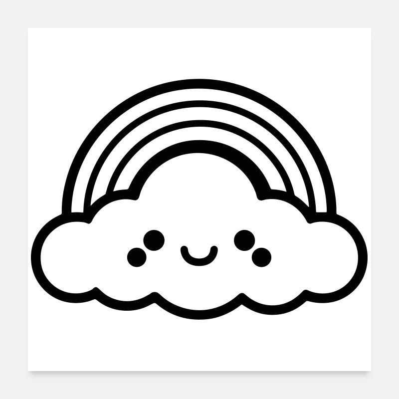 rainbow Poster 24" x 24" (60x60 cm)