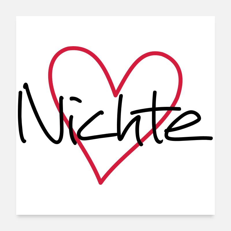 Niece heart gift gift idea partner look Poster 24" x 24" (60x60 cm)