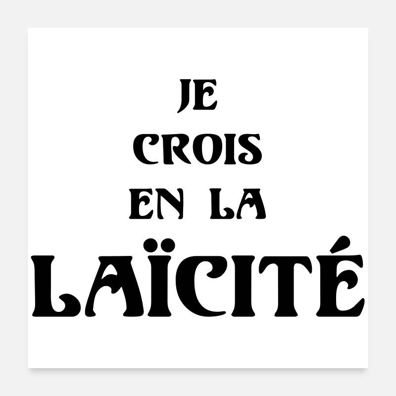 Laïcité Poster 60 x 60 cm