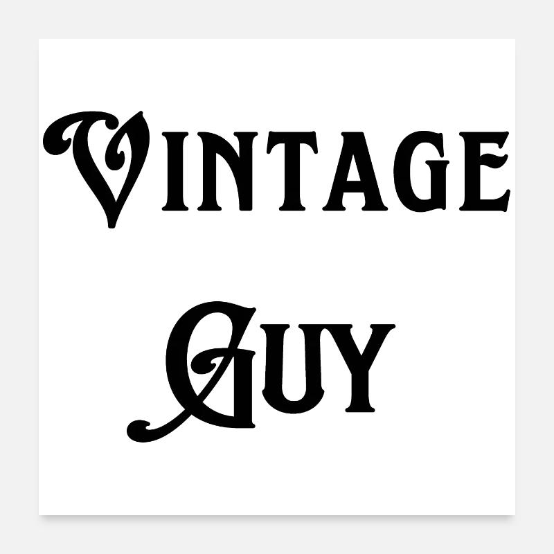 Vintage-Typ Poster 60x60 cm