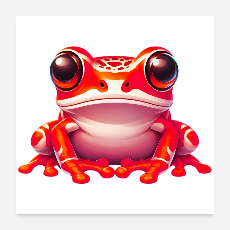 Frosch Poster 60x60 cm
