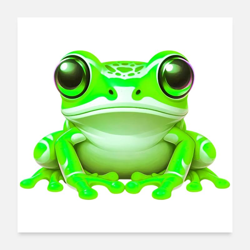 Frog Poster 24" x 24" (60x60 cm)