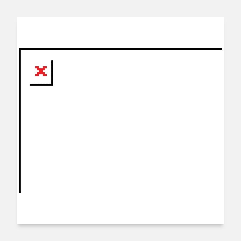Missing Image – File Not Found Querformat Poster 60x60 cm