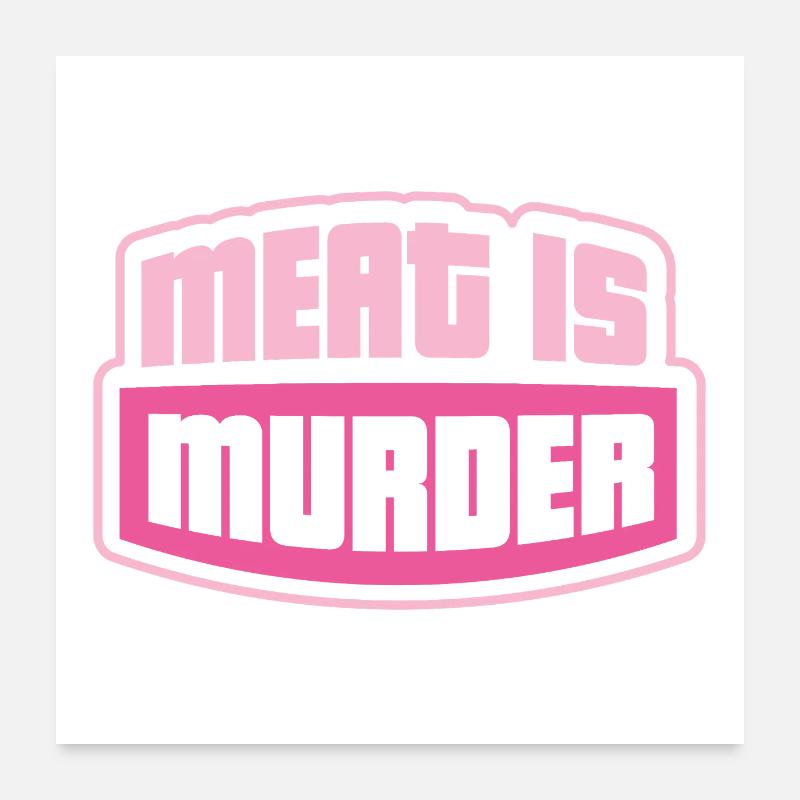 vegan statement Poster 24" x 24" (60x60 cm)