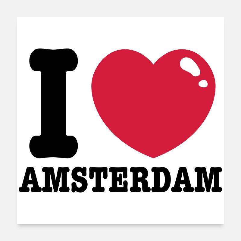 amsterdam Poster 60x60 cm