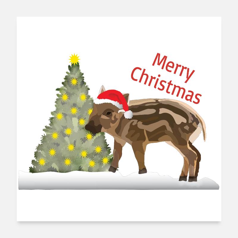 Joyeux Noël, Freddy Frischling Poster 60 x 60 cm