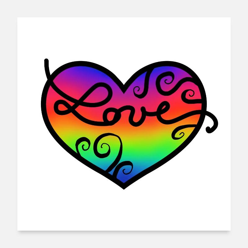 Liebe Poster 60x60 cm