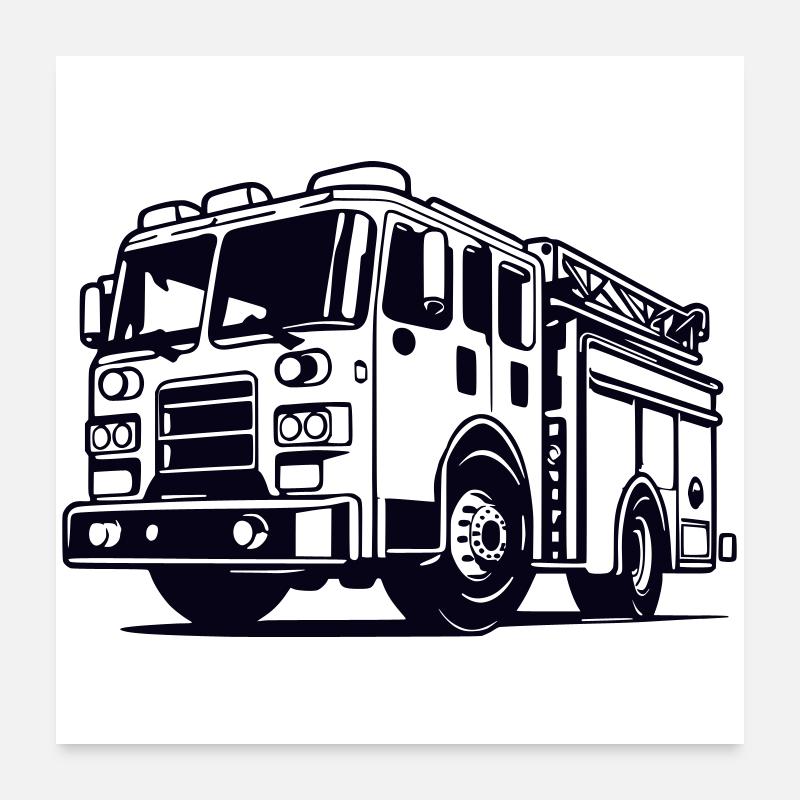 Fire 1col Poster 60x60 cm